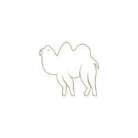 kameel pictogram vector sjabloon illustratie