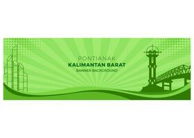 pontianak Kalimantan barat vector achtergrond