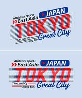 tokyo stad wijnoogst stedelijk gevoel gestreept schaduw lettertype, voor afdrukken Aan t overhemden enz. vector
