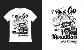 wandelen avontuur ontwerp t-shirt vector