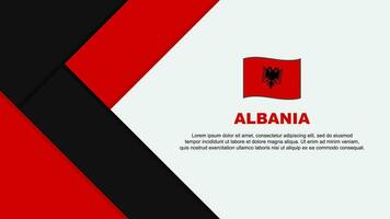 Albanië vlag abstract achtergrond ontwerp sjabloon. Albanië onafhankelijkheid dag banier tekenfilm vector illustratie. Albanië illustratie