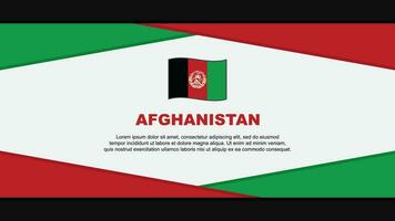 afghanistan vlag abstract achtergrond ontwerp sjabloon. afghanistan onafhankelijkheid dag banier tekenfilm vector illustratie. afghanistan vector