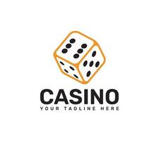 casino club of Ludo sport- logo ontwerp Aan wit achtergrond, vector illustratie.