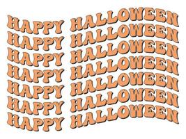gelukkig halloween tekst effect - halloween tekst vector