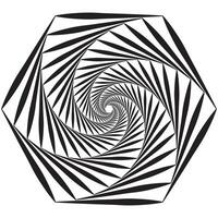 gemakkelijk abstract zwart kleur golvend meetkundig patroon vector