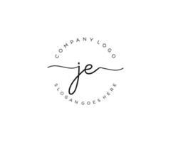 eerste je vrouwelijk logo schoonheid monogram en elegant logo ontwerp, handschrift logo van eerste handtekening, bruiloft, mode, bloemen en botanisch met creatief sjabloon. vector
