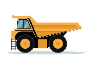 ontwerp van mijnbouw vrachtwagen. zware machines vector