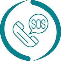 Sos vector icoon