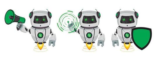 robot met kunstmatige intelligentie, bot vector
