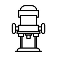 hout router timmerwerk icoon in lijn stijl vector