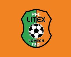 fc litex verliefd club logo symbool Bulgarije liga Amerikaans voetbal abstract ontwerp vector illustratie met oranje achtergrond