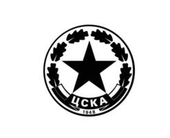 cska Sofia club symbool logo zwart Bulgarije liga Amerikaans voetbal abstract ontwerp vector illustratie