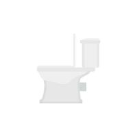toilet kom vlak ontwerp vector illustratie. toilet stoel, kom kant visie vlak stijl Aan wit achtergrond. toilet, toilet, ingewijd, kast, wc water kast.