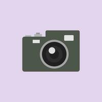 vintage camera plat ontwerp vectorillustratie vector