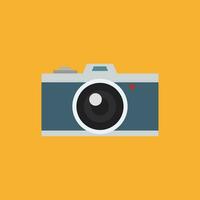 vintage camera plat ontwerp vectorillustratie vector