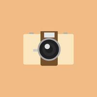 vintage camera plat ontwerp vectorillustratie vector