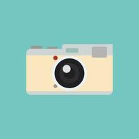 vintage camera plat ontwerp vectorillustratie vector