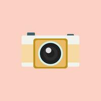 vintage camera plat ontwerp vectorillustratie vector