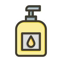 baby shampoo vector dik lijn gevulde kleuren icoon voor persoonlijk en reclame gebruiken.