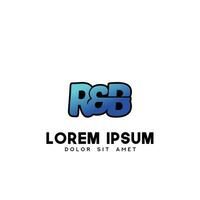 rb eerste logo ontwerp vector