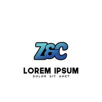 zc eerste logo ontwerp vector