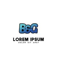bg eerste logo ontwerp vector