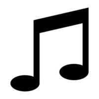 musical Notitie melodie icoon vector illustratie. voor uw web plaats ontwerp, logo, app, ui