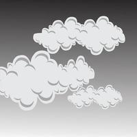 witte wolk pictogram symbool concept. vector platte cartoon afbeelding