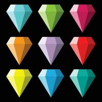 de illustratie van diamant spel pak vector