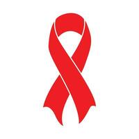 wereld AIDS dag rood lint icoon vector ontwerp