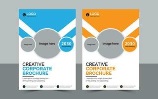 creatief zakelijke brochure Hoes sjabloon. kan worden aanpassen. folder, jaar- rapport. vector