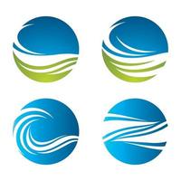 water wave logo afbeeldingen vector