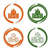 firewall vector pictogram