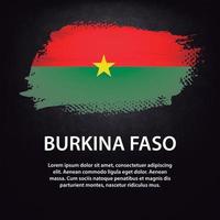 vlagborstel van burkina faso vector