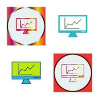 online diagram vector icoon