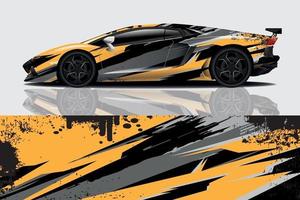 sport auto sticker wrap ontwerp vector