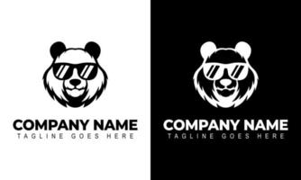 ilustration vectorafbeelding van panda hoofd logo ontwerpsjabloon. modern vector