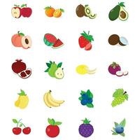 vector reeks van fruit en bessen