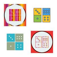 domino spel vector icoon