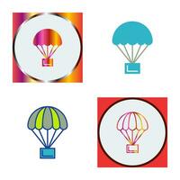 parachute vector pictogram