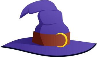 heks hoed icoon vector voor gelukkig halloween evenement. heks hoed icoon dat kan worden gebruikt net zo symbool, teken of decoratie. heks hoed icoon grafisch hulpbron voor halloween thema vector ontwerp