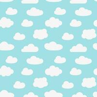 wolken naadloos patroon. vlak ontwerp vector