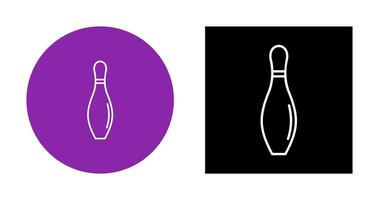 bowling pin vector icon