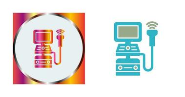 echografie machine vector icoon