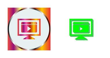 video streaming vector icoon