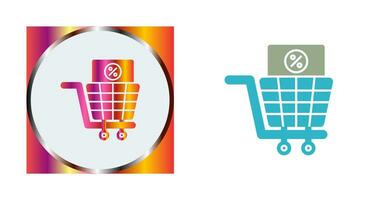 boodschappen doen belasting vector icoon