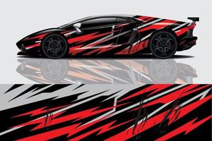 sport auto sticker wrap ontwerp vector