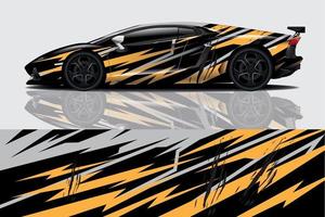 sport auto sticker wrap ontwerp vector