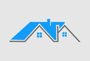 echt landgoed huis icoon logo ontwerp vector illustratie