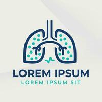 longen logo icoon medisch diagnostisch vector long longziekten pulmo